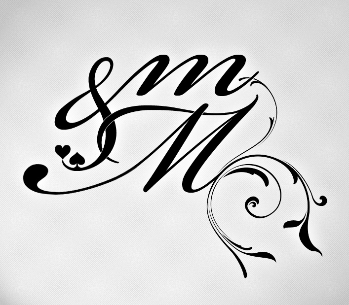 m&m wedding logo